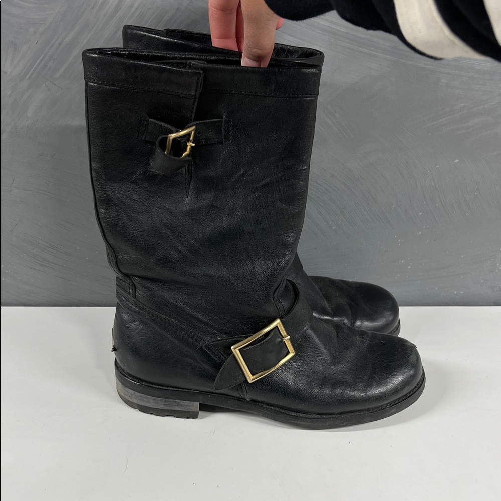 Jimmy Choo Black Leather Boots